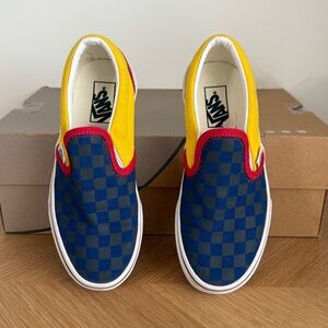 Vans Old Skool Lo Checkered Multicolor Kids Sneakers- Size 1 Y